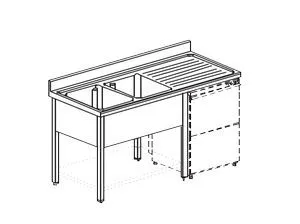 Ванна моечная Apach Chef Line L2S217-65Rwd – купить по цене завода