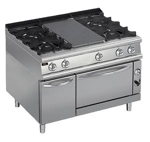 Плита газовая Apach Chef Line Lrstg129R4Fe со сплошной поверхностью 900 серии – купить по цене завода
