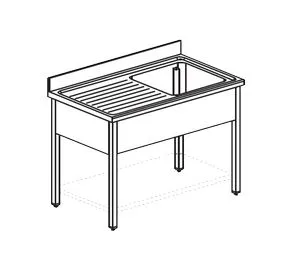 Ванна моечная Apach Chef Line Ls137-55Lwsh – купить по цене завода