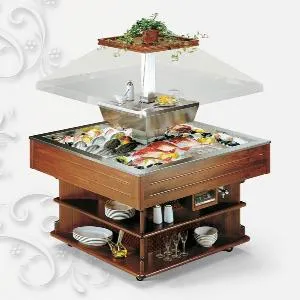 Стол шведский охлаждаемый Tecfrigo Oasi 8M Fish темн.орех – купить по цене завода