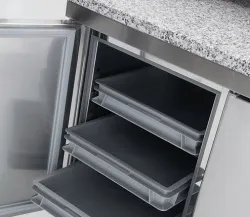 Купить стол для пиццы c 2 дверьми для формата 60*40 см coreco mr80150p в Ижевске – цена завода, доставка до двери | RuOborudovanie.ru