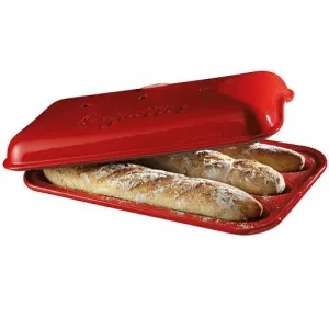 Форма для выпечки багетов 39Х24СМ H11См, керамика, серия Les Secrets, цвет гранат 550634 – купить в Ижевске по цене завода