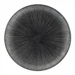 Купить тарелка мелкая 28,8см, без борта, цвет agano black, studio prints agblev111 – цена от завода, доставка до двери | RuOborudovanie.ru