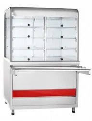 Купить прилавок-витрина нейтральный abat пвн-70км арт.21000011572 столеш.нерж., 3 полки в Ижевске – цена завода, доставка до двери | RuOborudovanie.ru