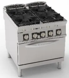 Купить плита 4 конфорочная 900 серии tecnoinox pfg8gg9 313027 газ в Ижевске – цена завода, доставка до двери | RuOborudovanie.ru