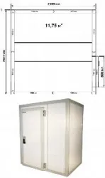 Купить камера 80мм polair кхн-11,75 2560х2560х2200 стандартная в Ижевске – цена завода, доставка до двери | RuOborudovanie.ru