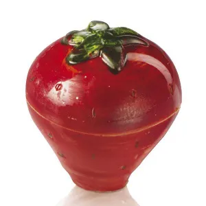 Форма для шок. 3D "КЛУБНИКА" D28Мм H32Мм, 28 ячеек, 12ГР, п/к 20Fruit03 – купить по цене завода