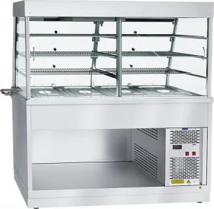 Прилавок-витрина Abat ПВВ(Н)-70Х-С-03-НШ HOT-LINE арт.21000002983 холодильный – купить в Ижевске по цене завода