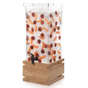 Диспенсер для сока Rosseto Beverage Ld147, 11,4л 24,9х24,9см H44,7см, бамбук/акрил – купить в Ижевске по цене завода