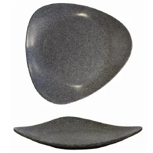 Тарелка треугольная мелкая 35Х32,5СМ, меламин, Lotus Melamine, цвет Granite Zplglp41 – купить по цене завода