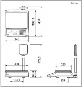 Весы торговые Cas PR-15P (LCD, II) (15кг, 2/5г) электронные – купить в Ижевске по цене завода