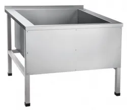 Купить ванна 1-о секц. моечная (котломойка) вмп-9-1 (800х800х500) краш.210000801156 – цена от завода, доставка до двери | RuOborudovanie.ru