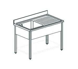Ванна моечная Apach Chef Line Ls146-54Rwsh – купить по цене завода