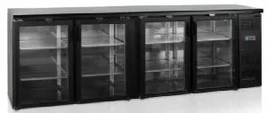 Шкаф холодильный со стеклом Tefcold Cbc410G барный черный – купить в Ижевске по цене завода