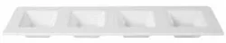 Купить менажница фарфор cameo square accessory 4-х секционная 40х11,5см h2,9см 710-a344s – цена от завода, доставка до двери | RuOborudovanie.ru