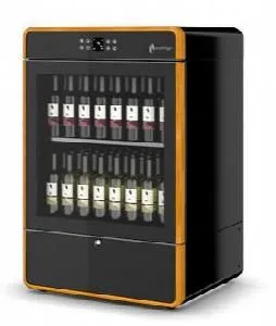 Шкаф винный Enofrigo I.Am H1200 вентилируемый, черный, рамка светл. дер/ 2 полки S1V1Nc+1/Ga89430001 – купить по цене завода