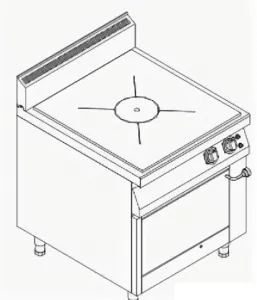 Плита 1 конфорочная Kogast Ps-T1/1 газ 900 серии – купить по цене завода