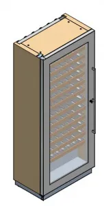 Шкаф винный СТАТ. Enofrigo MIAMI RF 12 DR серый – купить в Ижевске по цене завода