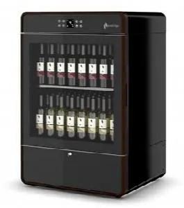 Шкаф винный Enofrigo I.Am H1200 стат., черный, рамка темн. дерево, 2 полки S1S1Ns+1/Ga89430001 – купить по цене завода