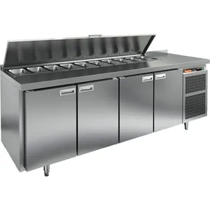 Стол для салатов Hicold Sl1-1111Gn (1/3) (+2/+10) 4двери, бок.агрегат – купить в Ижевске по цене завода