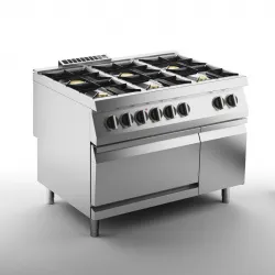 Купить плита газовая 6 конфорочная 900 серии apach chef line slrrg129fecs – цена от завода, доставка до двери | RuOborudovanie.ru