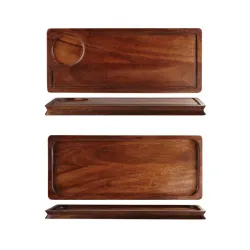 Купить блюдо деревянное 40х16,5см, двухстороннее, buffet wood zcawwbdd1 – цена от завода, доставка до двери | RuOborudovanie.ru