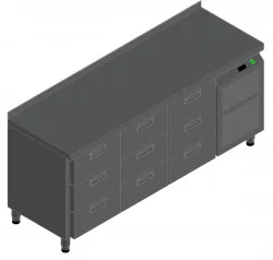 Купить стол с охлаждающим шкафом шкафом hicold sn333/tn – цена от завода, доставка до двери | RuOborudovanie.ru