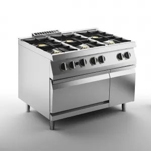 Плита газовая 6 конфорочная 700 серии Apach Chef Line Slrrg127Fgcs – купить по цене завода