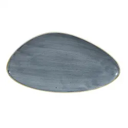 Купить блюдо треугольное chefs 35,5х18,8см, без борта, stonecast, цвет blueberry sbbstc351 – цена от завода, доставка до двери | RuOborudovanie.ru