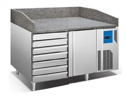 Купить стол для пиццы koreco spz 1610 wn (+0/+12) гранит.столеш 390л, 1дв, 7ящ, 1500х800х985мм в Ижевске – цена завода, доставка до двери | RuOborudovanie.ru