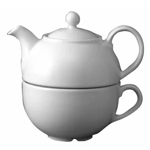 Набор чайный 2 предмета (ЧАЙНИК 362мл, чашка Cappuccino 340МЛ) White Holloware Whoct1 – купить по цене завода