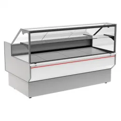 Купить витрина холодильная полюс gc95 sm 1,5-1 (вхс-1,5 carboma gc95) (0011-9003 боковины серые, декор белы в Ижевске – цена завода, доставка до двери | RuOborudovanie.ru