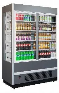 Горка холодильная Polair Cube 980-07 Mg Plug-In серая, с боковинами (стеклопакет), стекл.двери Х1 – купить в Ижевске по цене завода