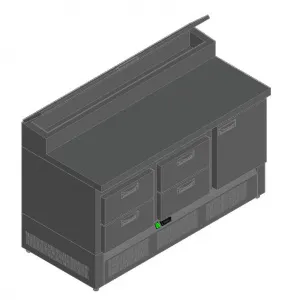 Стол для пиццы Hicold Pze2-221/Gn (1/6H) – купить по цене завода