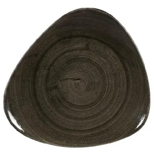 Тарелка мелкая треугольная 31,1СМ, без борта, Stonecast Patina, цвет Iron Black Paibtr121 – купить по цене завода