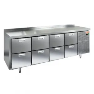 Стол охлаждаемый Hicold GN 2222/TN (-2+10), 4секц.,8 ящиков, 2280х700х850 – купить по цене завода