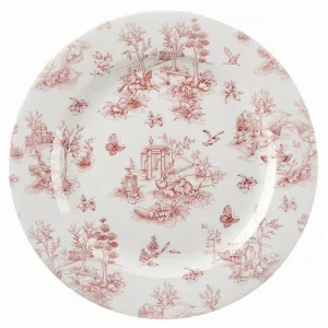 Тарелка мелкая 30,5СМ Vintage Prints, цвет Cranberry Toile Tocvp111 – купить по цене завода