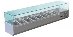 Купить витрина холодильная для ингредиентов 9хgn1/4 -150 мм koreco vrx1800330(335i) в Ижевске – цена завода, доставка до двери | RuOborudovanie.ru
