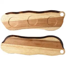 Купить блюдо деревянное 45,5х14,5см, двухстороннее, buffet wood zcawob11 – цена от завода, доставка до двери | RuOborudovanie.ru
