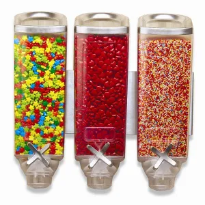 Диспенсер Rosseto Ez-Pro для сыпучих продуктов, три емкости по 3,8л, 39,4Х19,7СМ H38,1См, сталь/акри – купить в Ижевске по цене завода