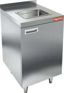 Модуль барный Hicold НБМСЗМ-4/7Б закрыт. с бортом, с мойкой (325х265х150), 400х700х850мм – купить в Ижевске по цене завода