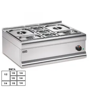 Мармит настольный 1*GN1/2 + 4*GN1/4 + 3 GN1/6 Lincat BM7AFL – купить в Ижевске по цене завода