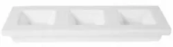 Купить менажница фарфор cameo square accessory 3-х секционная 30,5х11,5см h2,9см 710-a343s – цена от завода, доставка до двери | RuOborudovanie.ru