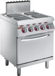 Купить плита электрическая c 4 конфорками angelo po 1g1pe2e с духовым шкафом, напольная – цена от завода, доставка до двери | RuOborudovanie.ru