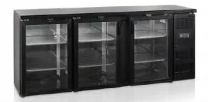 Шкаф холодильный со стеклом Tefcold Cbc310G барный черный – купить в Ижевске по цене завода