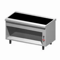 Купить прилавок тепловой emainox 8egvc15 8045023 с подог. стеклокерамич.поверхностью на открытом шкафу в Ижевске – цена завода, доставка до двери | RuOborudovanie.ru
