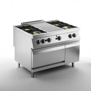 Плита газовая Apach Chef Line Slrstg129R4Fg со сплошной поверхностью газовая 900 серии – купить в Ижевске по цене завода