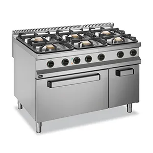 Плита 6 конфорочная 900 сер. Apach Aprg-129Fe – купить в Ижевске по цене завода