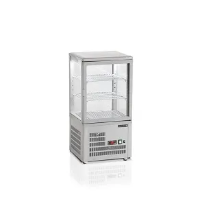 Витрина холодильная Tefcold UPD60 Grey (серый) со стеклом 58л 0,16кВт (+2...+12С) – купить в Ижевске по цене завода