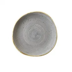 Купить тарелка мелкая "волна" 21см, без борта, stonecast, цвет peppercorn grey spgsog81 – цена от завода, доставка до двери | RuOborudovanie.ru